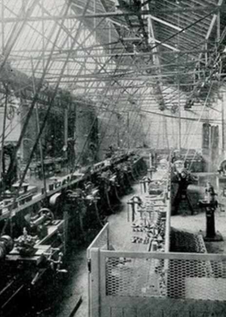 Manufacturing workshops, Saint-Ouen, 1913 — the sheds still stand today